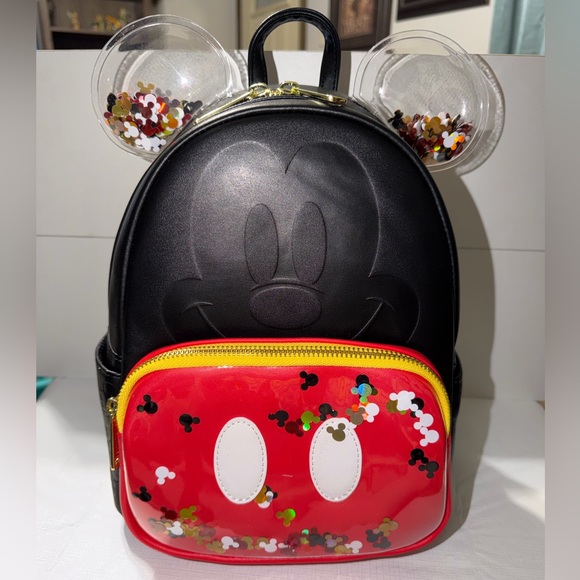 Loungefly Disney Mickey Mouse Confetti backpack and wallet set- - Picture 3 of 12